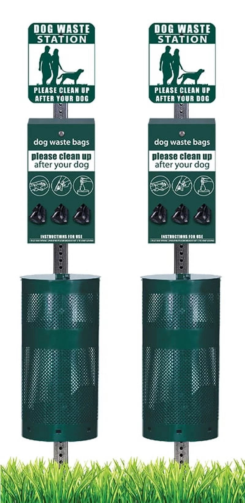 Dog Waste Station with 400 Bags and 25 Can Liners R5811