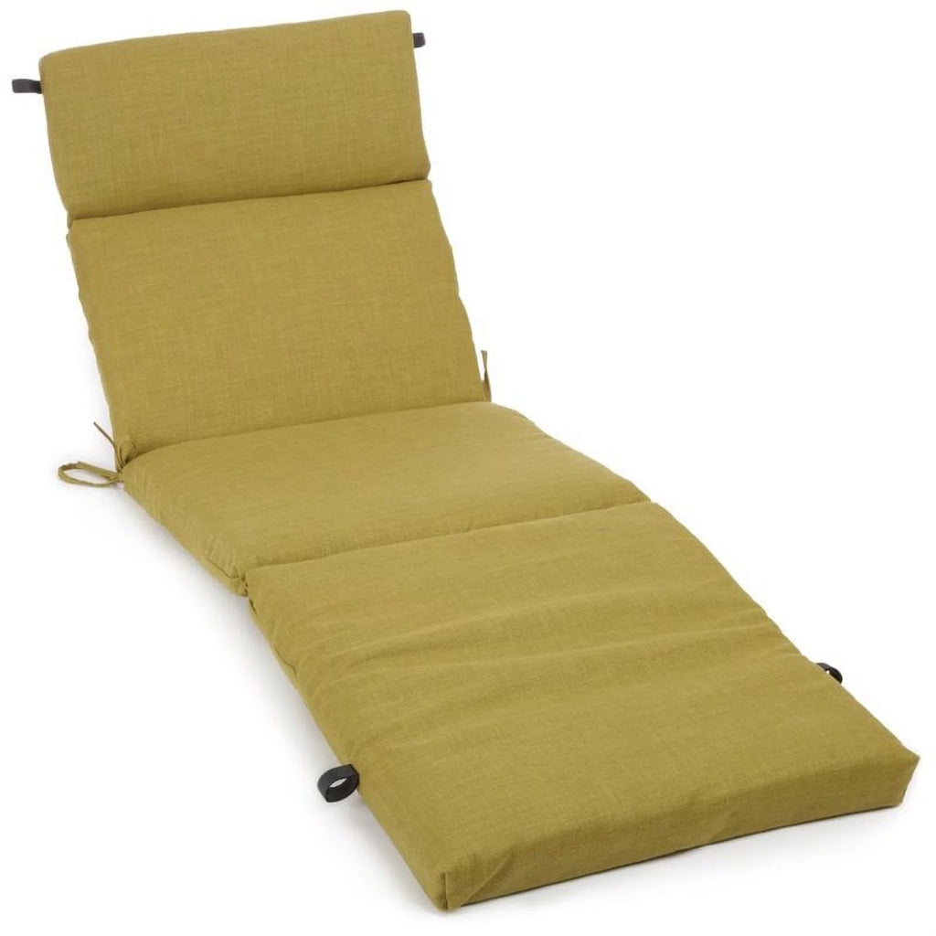 Solid Polyester Outdoor Chaise Lounge Cushion Z3162