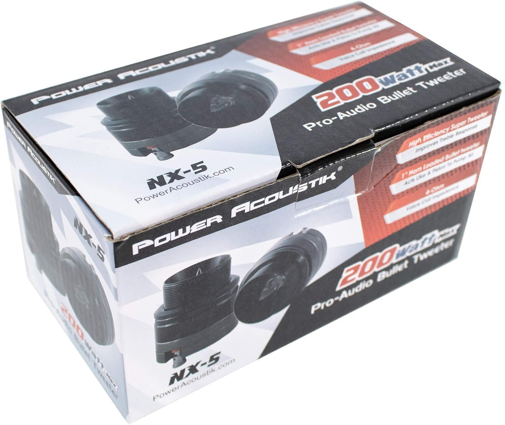 4X 800W 4 Ohm Bullet Horn Super Tweeters Black T51692