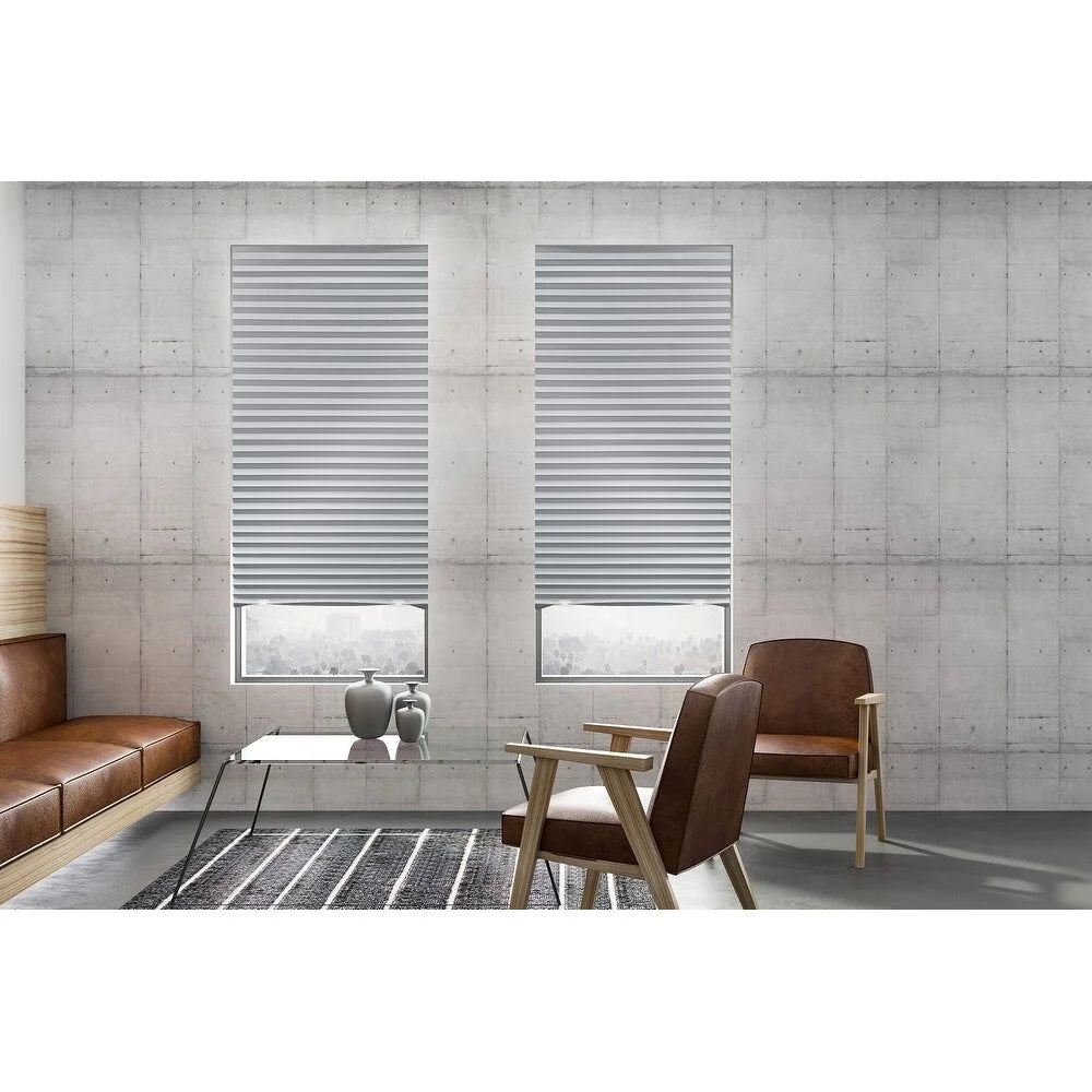 White Pleated Temporary Shades 36 W x 72 H Inches W236983