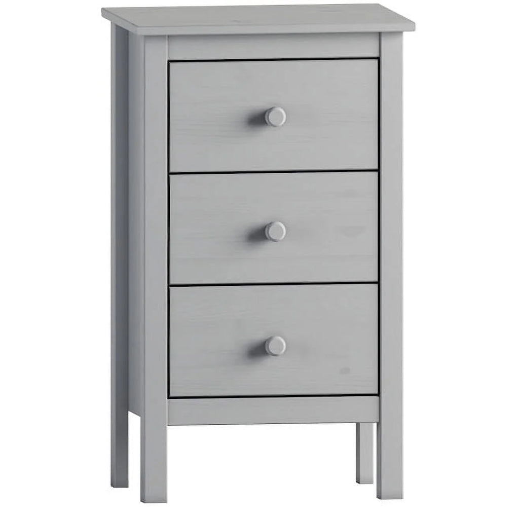 White 3 Drawer Extra Tall Nightstand F67556