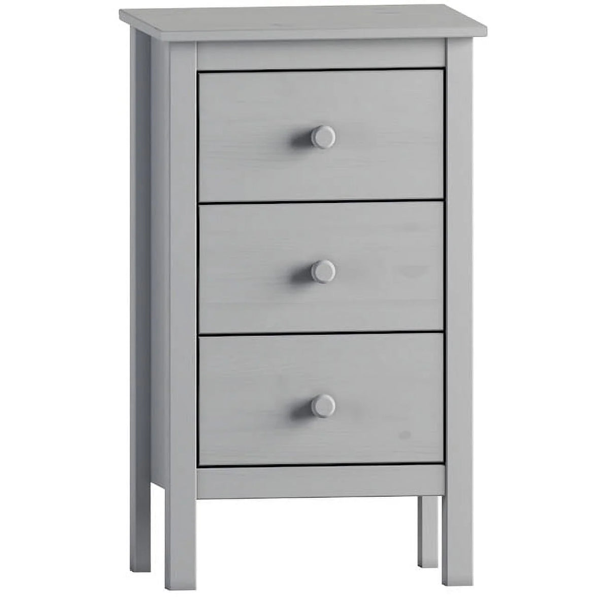 White 3 Drawer Extra Tall Nightstand F67556