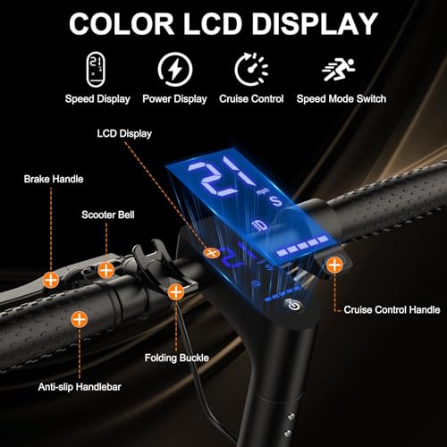 Folding Electric Scooter with Solid Tires and Dual Suspension U642273