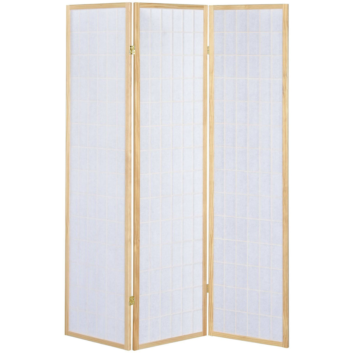 Natural 3 Panel Room Divider Folding Screen L6794