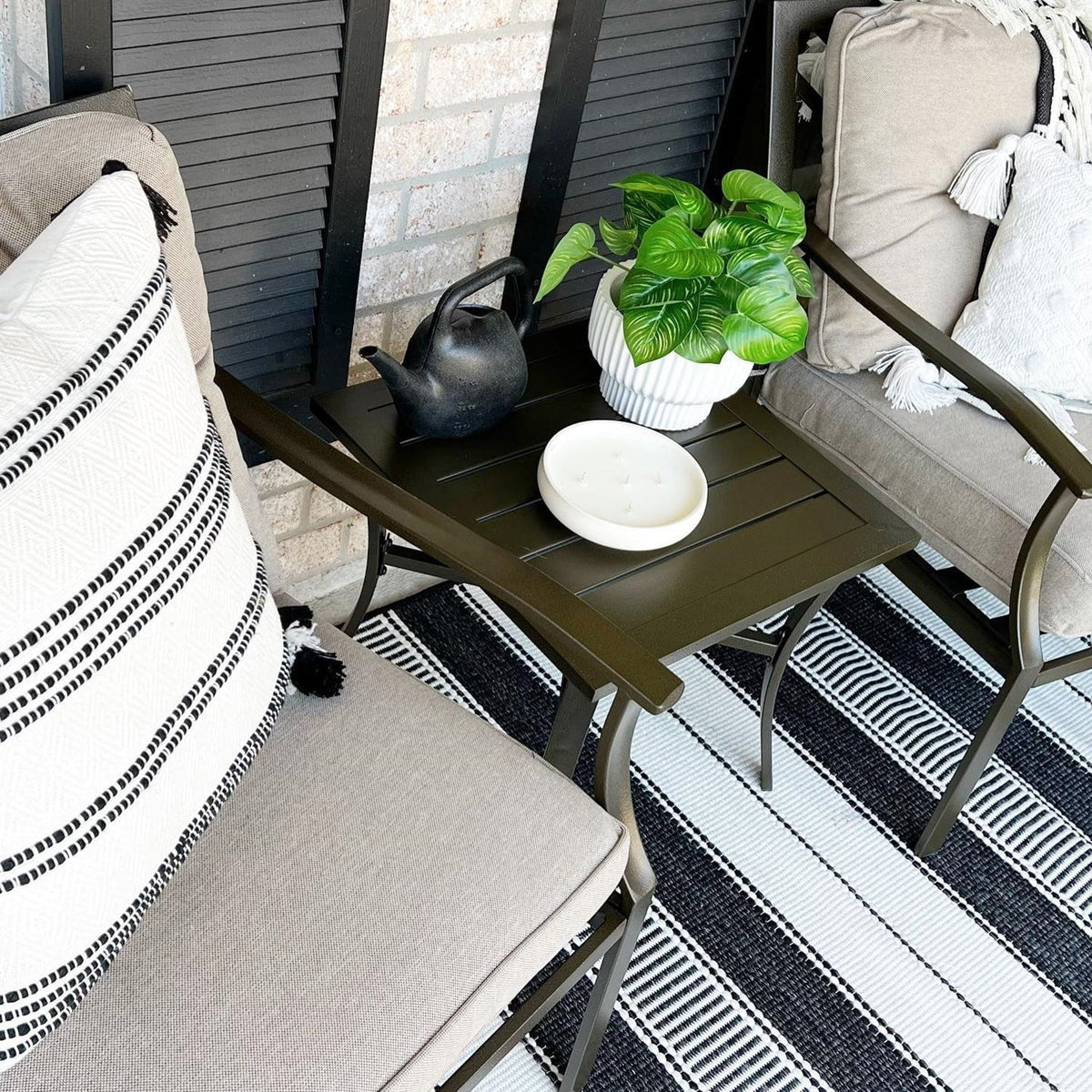 3-piece Padded Patio Conversation Set X988263