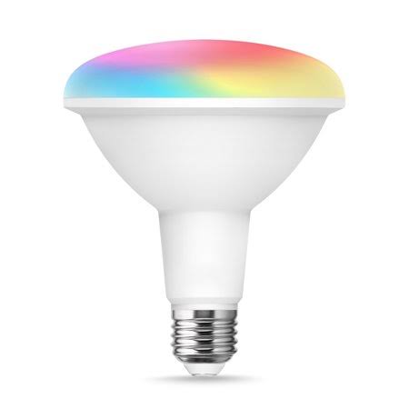8 Pack BR40 LED Smart Light Bulbs, 13W, RGB Color Changing, Indoor Flood Light Q65879