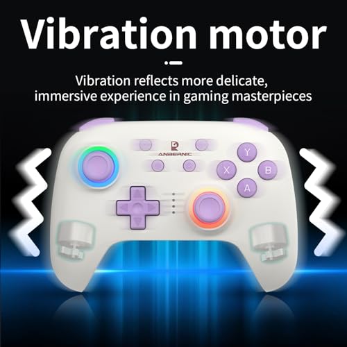 Wireless Gaming Controller 2.4G Gamepad Hall Effect RGB Lights V557