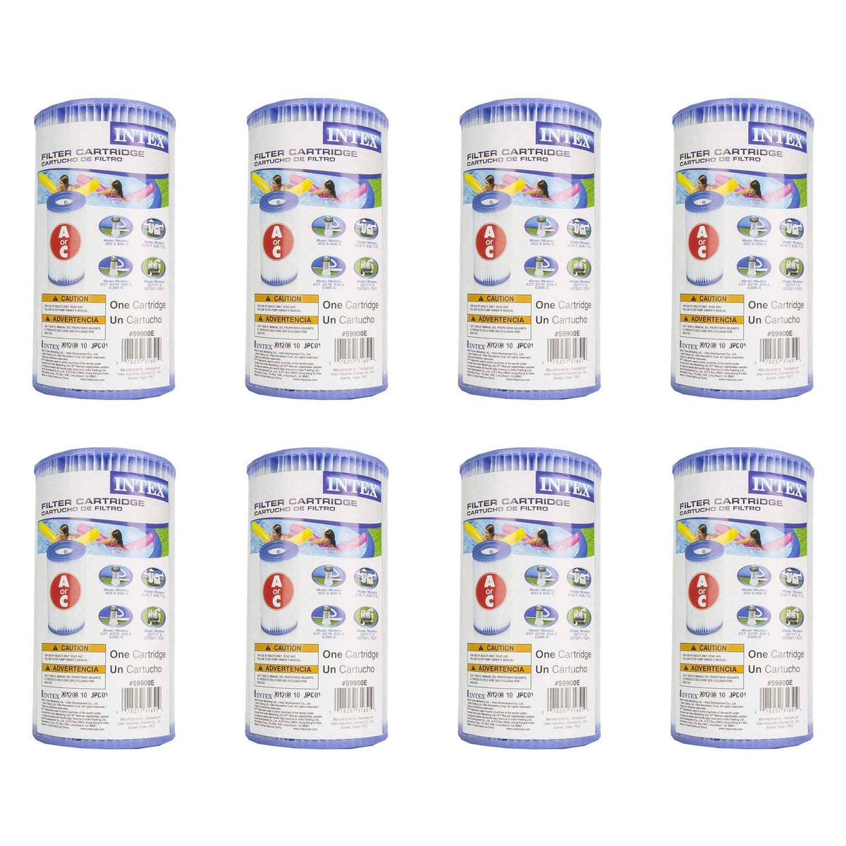 Pool Filter Pump Cartridge 8 Pack D751829