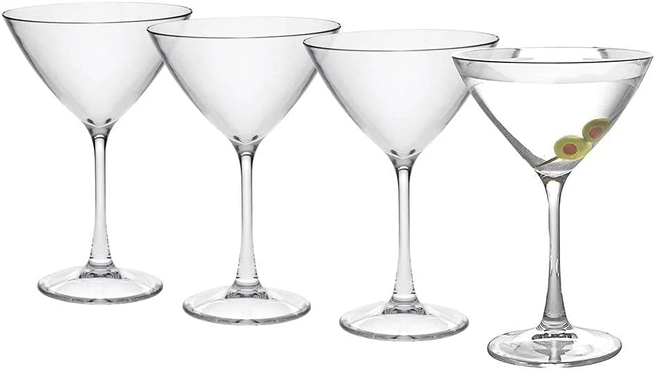 Set Of 4 Bpa-Free Tritan Martini Glass L390