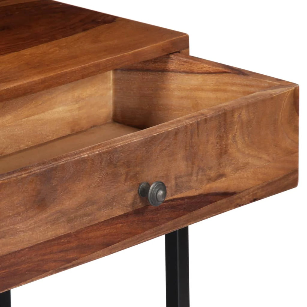 Sheesham Wood TV Stand with Storage Drawer and 2 Open Compartments W11495