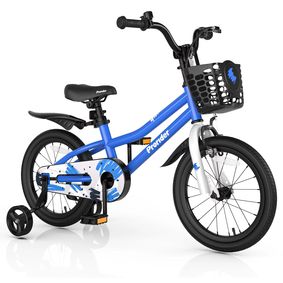 16'' Kid's Bike with Training Wheels & Basket Q7733