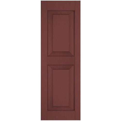 12 in. x 72 in. Exterior Real Wood Pine Raised Panel Shutters Pair N55887