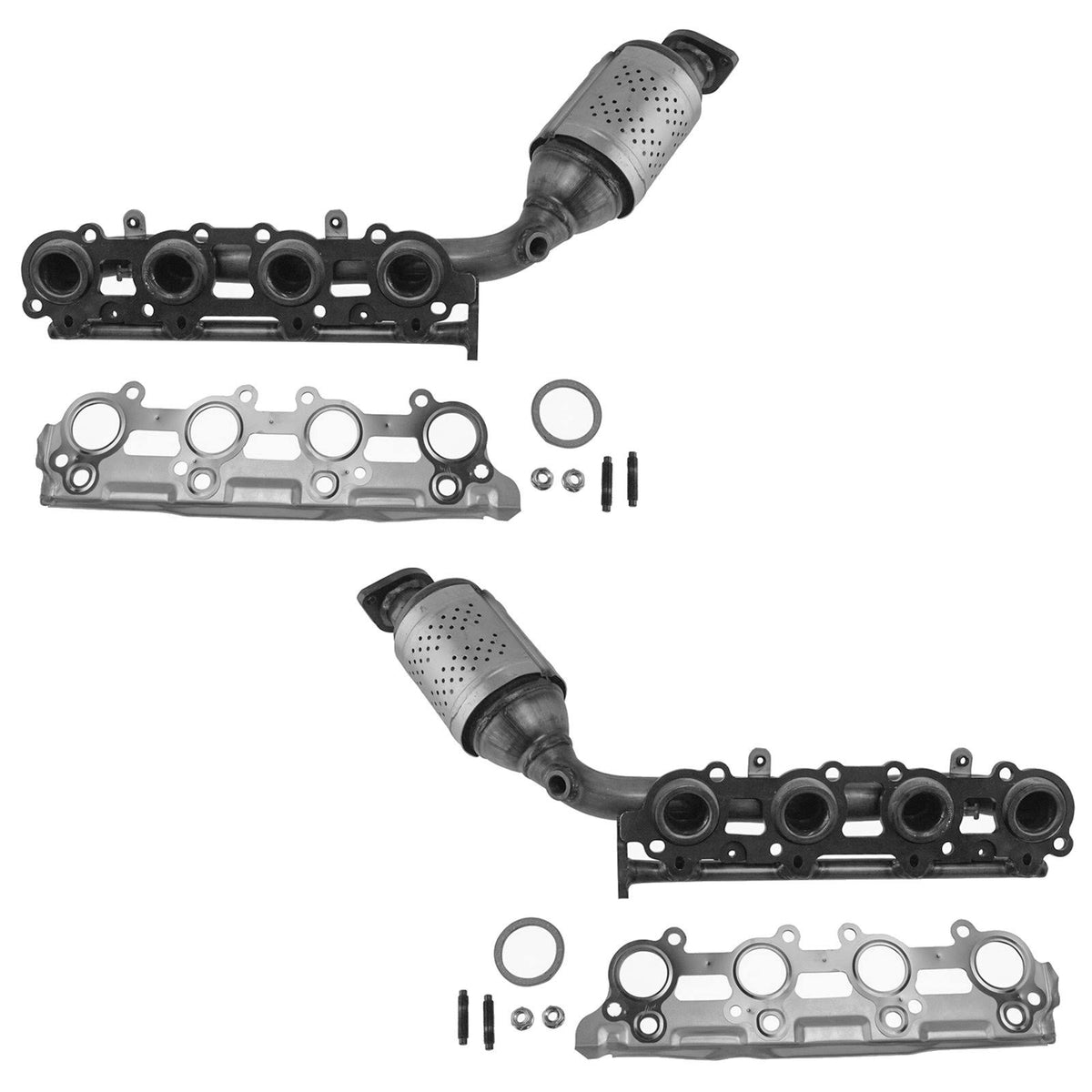 Exhaust Manifold with Catalytic Converter Assembly Pair Q347