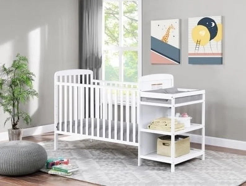 3-in-1 Convertible Crib and Changer Combo F447