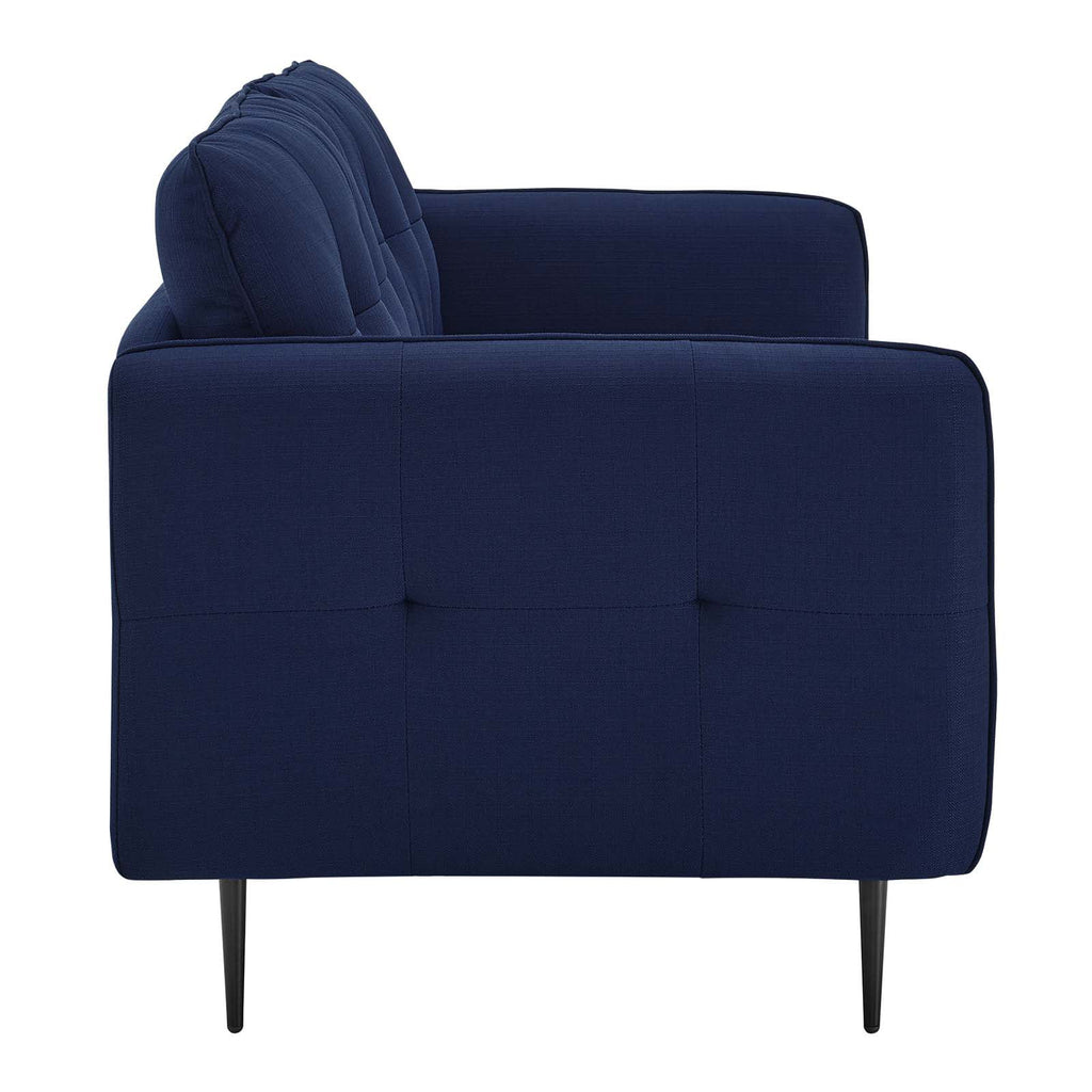 Royal Blue Tufted Fabric Sofa K979