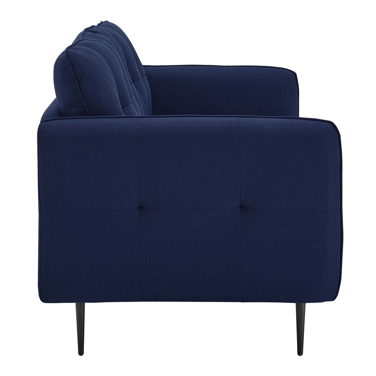 Royal Blue Tufted Fabric Sofa K979