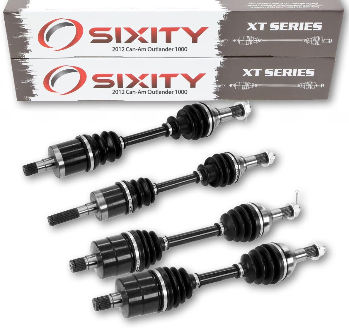 Front Rear Left Right Axles for Can-Am Outlander 1000 4X4 Z85392