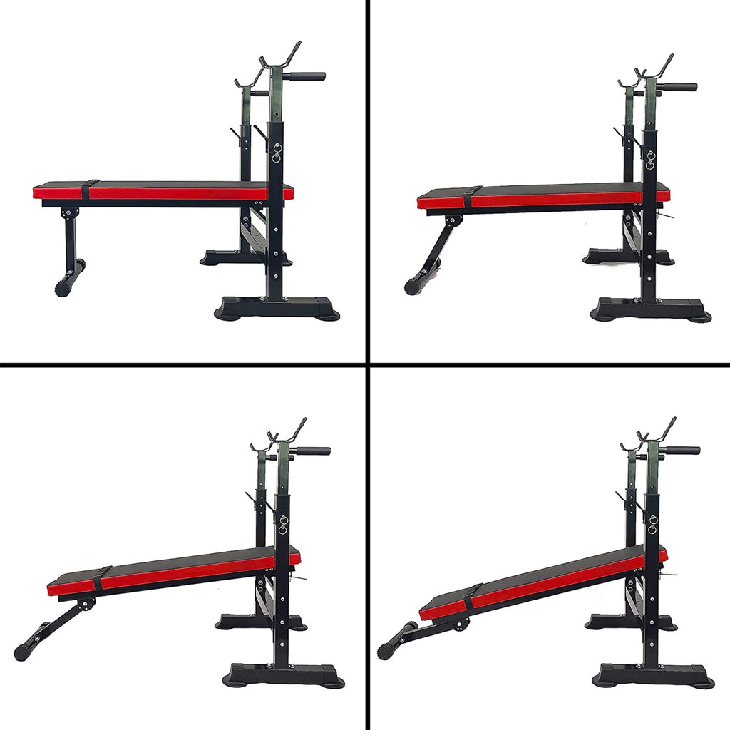 Adjustable Olympic Workout Bench with Squat Rack G54664