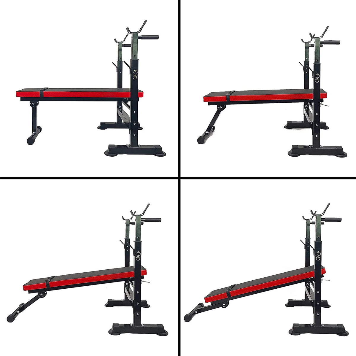 Adjustable Olympic Workout Bench with Squat Rack G54664