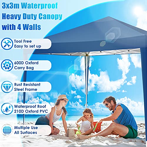 10x20 Pop Up Canopy Tent with 6 Sidewalls White X248