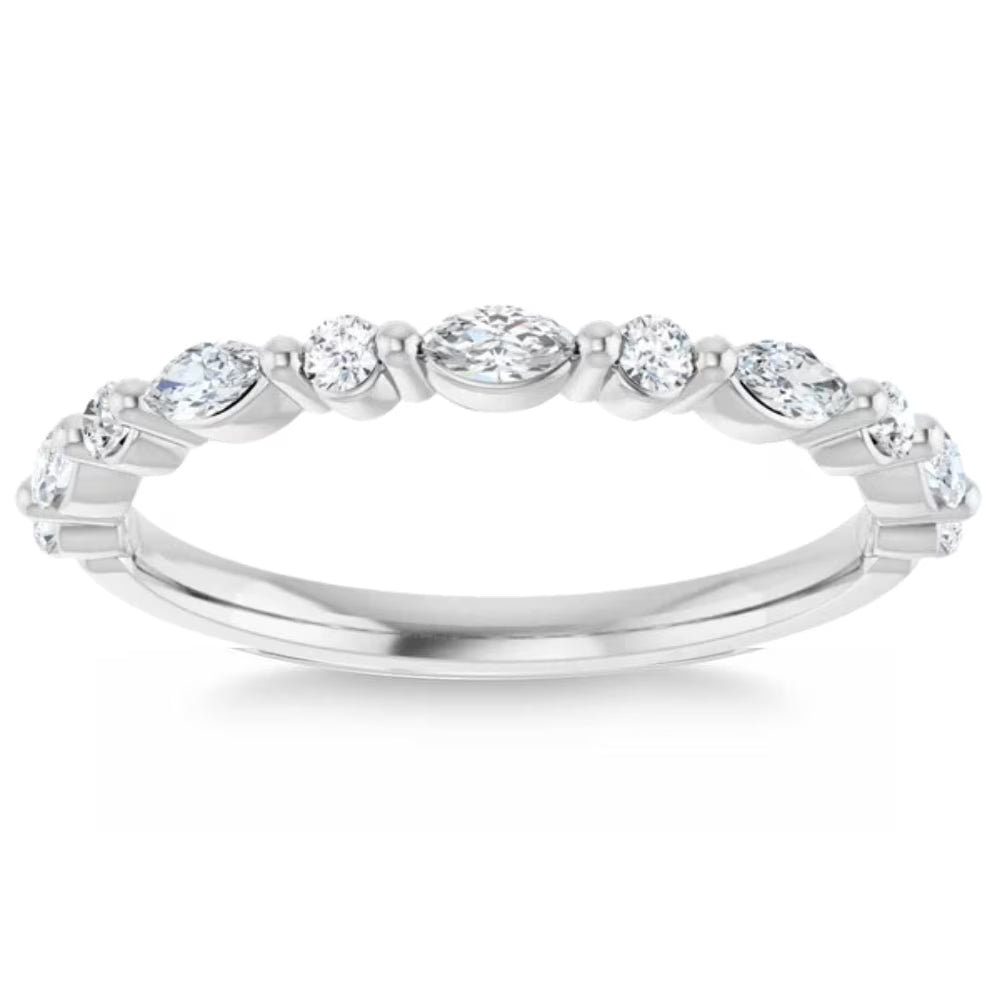 14k Gold Lab Grown Wedding Ring W325