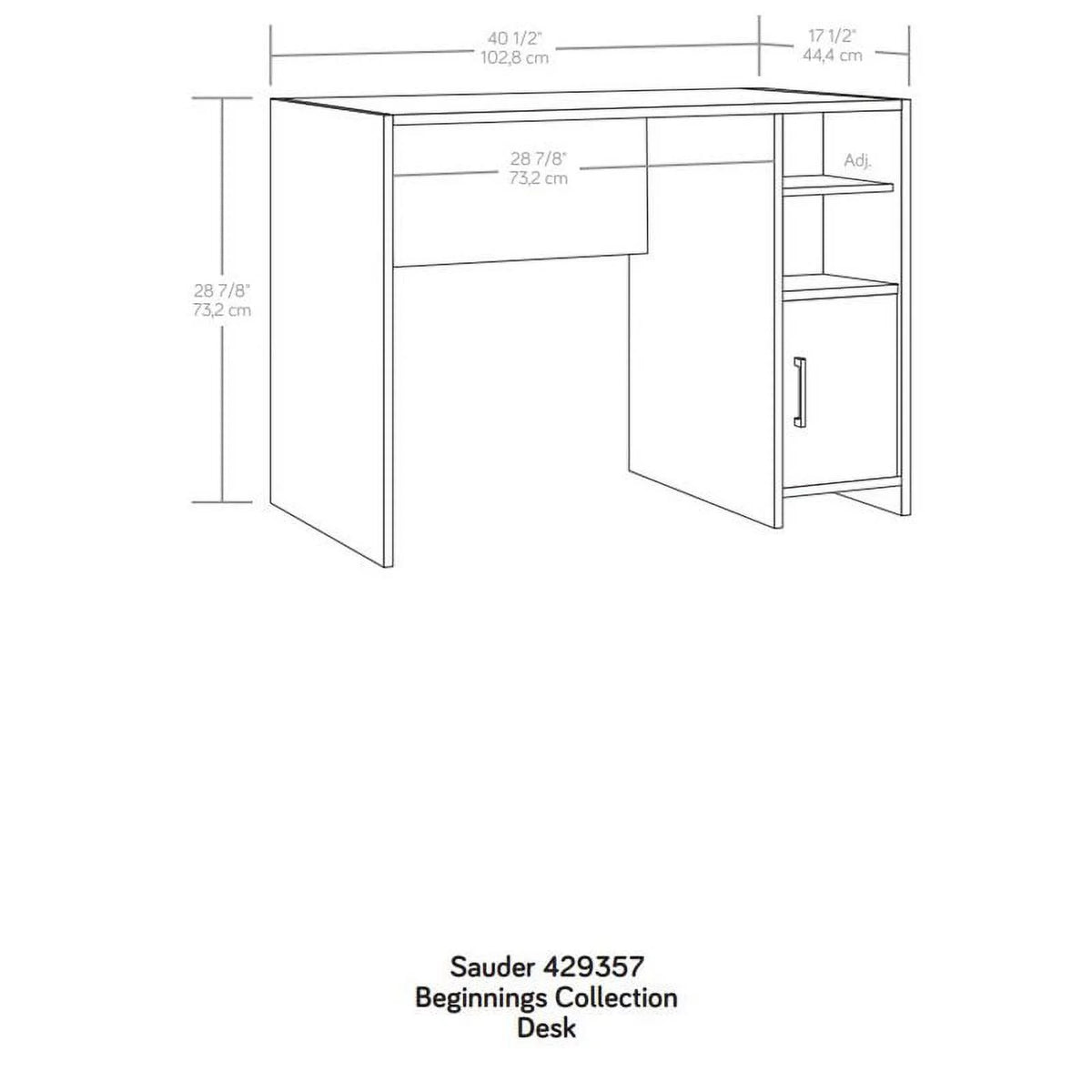 Desk with Engineered Wood in Summer Oak Finish F59225