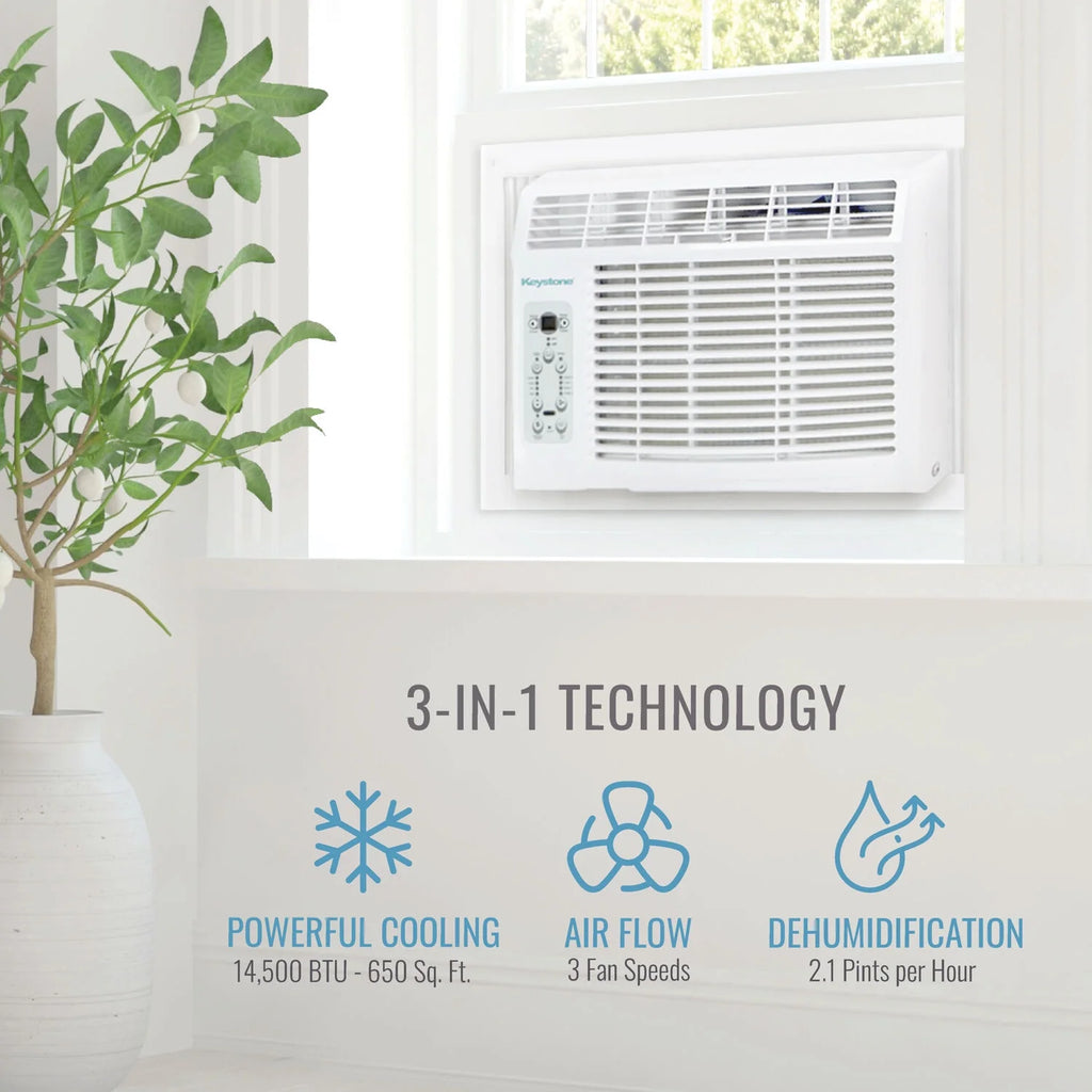 14,500 BTU Window Air Conditioner with Remote Control H4339