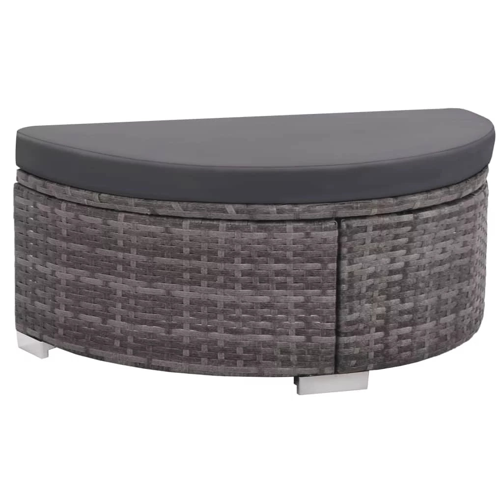 8 Piece Cushioned Poly Rattan Outdoor Conversation Set L7657