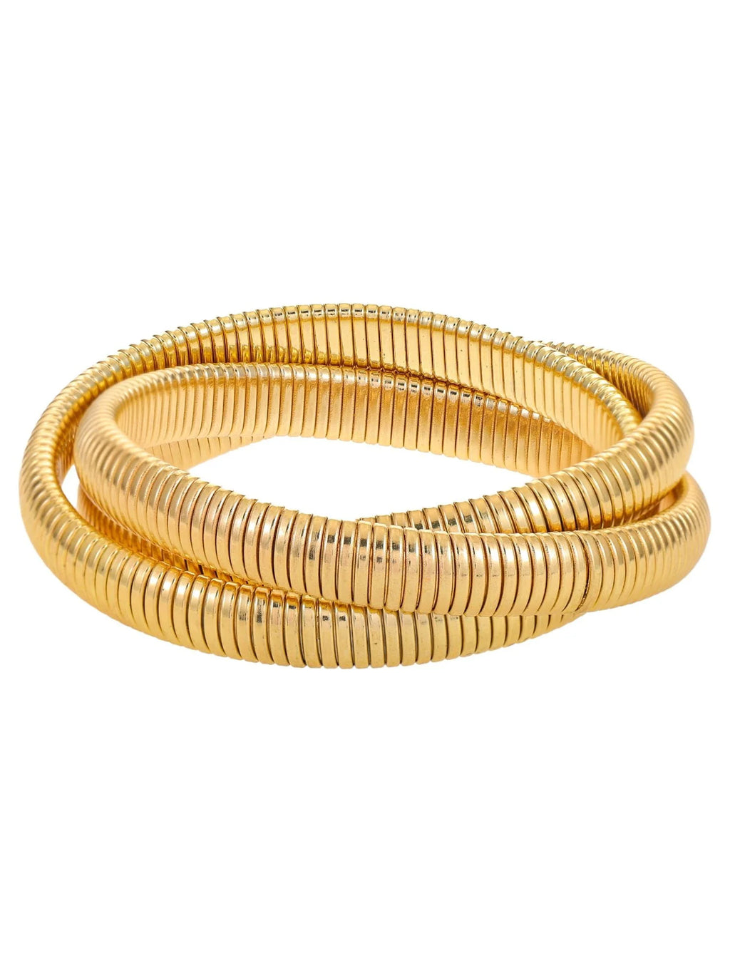 Gold-Tone Twist Bangle Bracelet H511