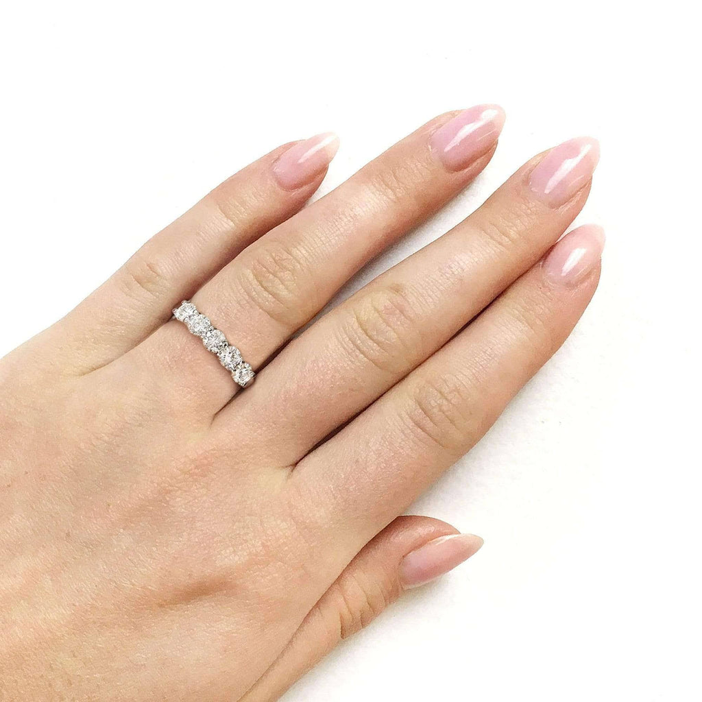 14K Yellow Gold Moissanite Bridal Wedding Band L768465