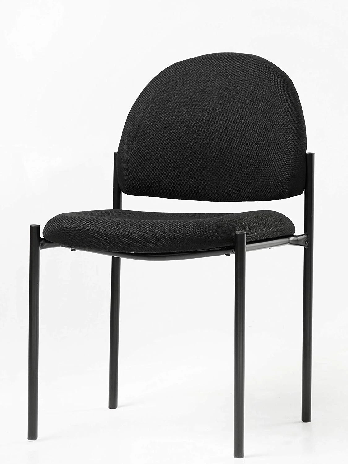 Black Fabric Stackable Guest Chair U7048