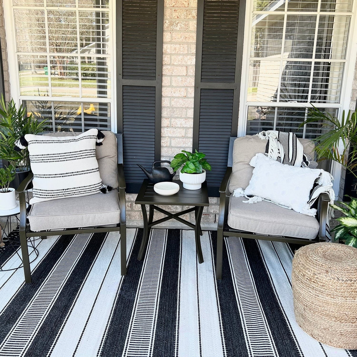 3-piece Padded Patio Conversation Set X988263