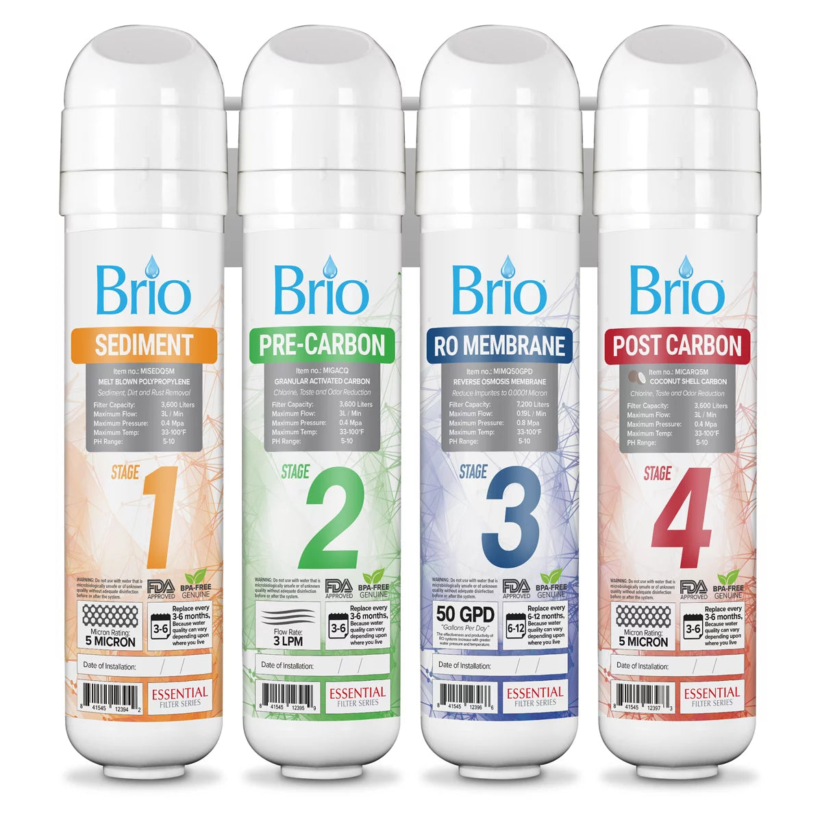 Reverse Osmosis Water Cooler Filter Replacement Kit M506875