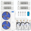 48,000 BTU 4 Zone Ceiling Cassette Ductless Air Conditioner and Heat Pump S32760