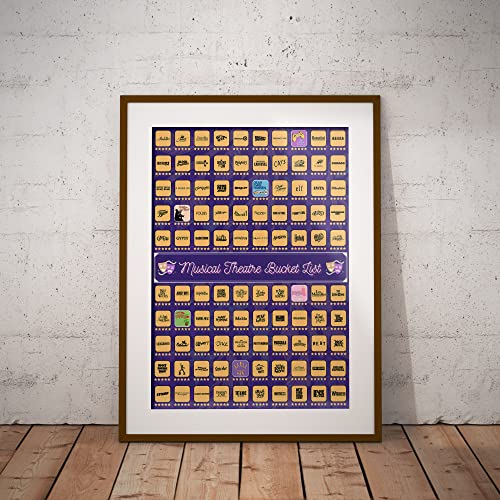 Musical Theater Scratch Off Poster 23"x17" G322