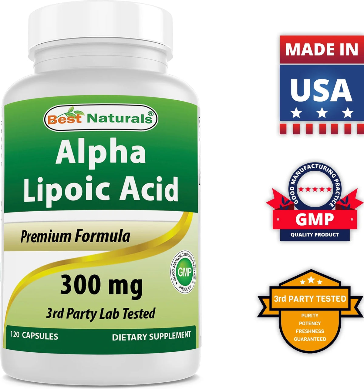 2 Pack Alpha Lipoic Acid 300 mg 120 Capsules X81718