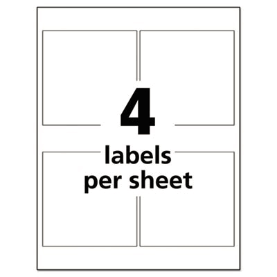 White 4 x 4 GHS Chemical Labels, 200 Labels P351007