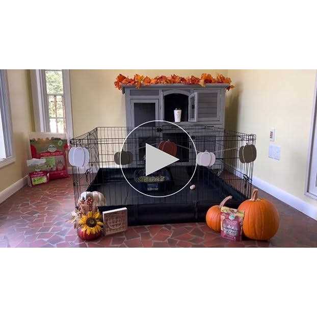 Two Story Rabbit Hutch with Wheels E3530