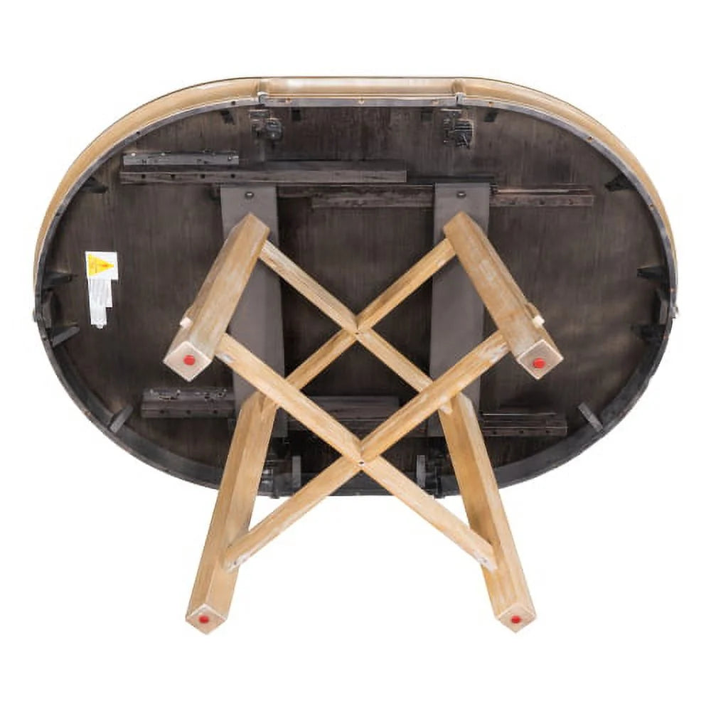 Extendable Round Dining Table with 16" Leaf Z90165