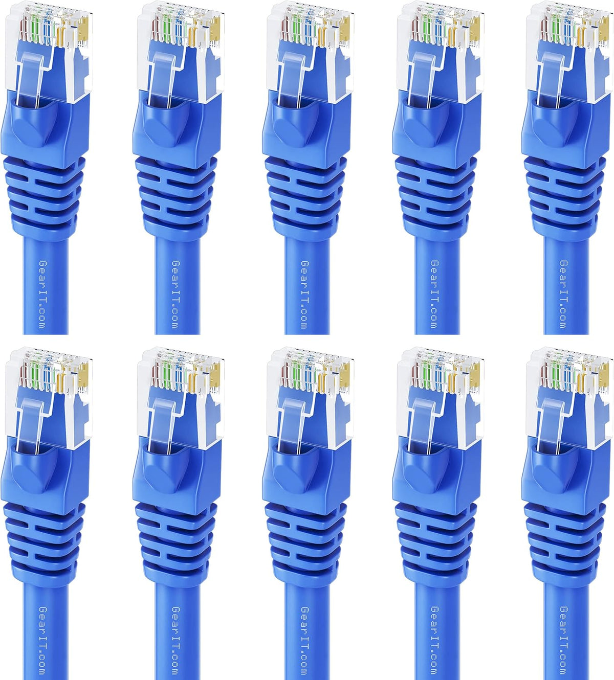 50-Pack Cat5e Ethernet Patch Cable 3 Feet Blue C419
