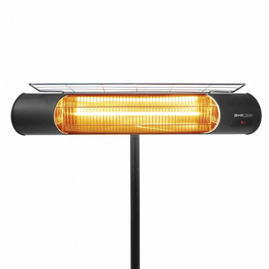 Black Outdoor Heater with Stand & Remote I543357