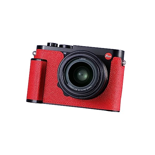 Black Leather Camera Half Case P6496