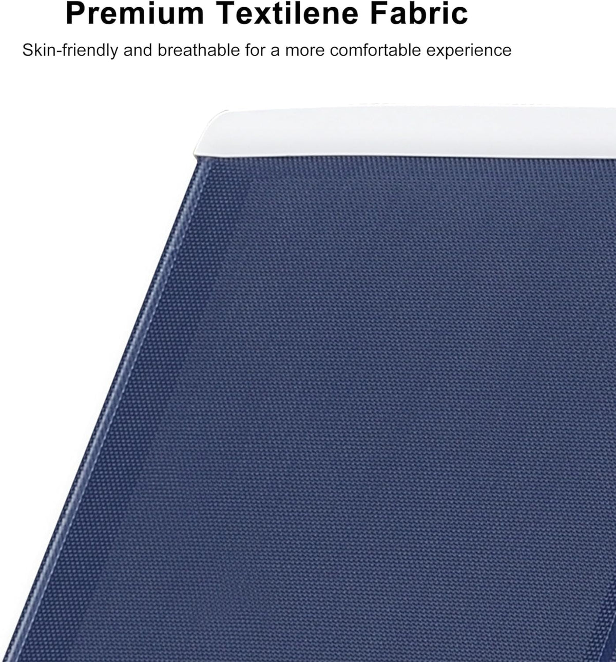 Navy Blue Stackable Patio Chaise Lounge Chair T6734