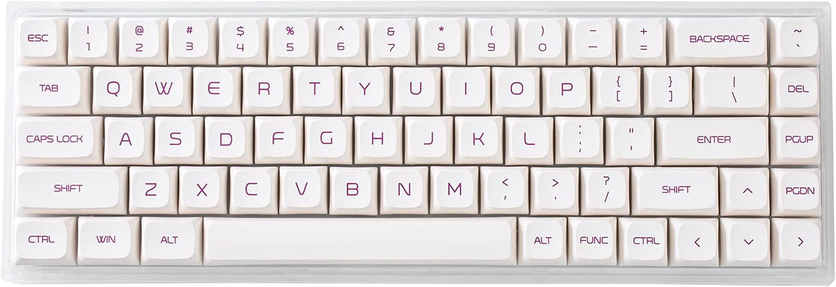 Hot Swappable Mechanical Keyboard 68-Key with Translucent ABS Keyboard Case, RGB Backlit Q477904