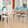 White Accent Stool U404644