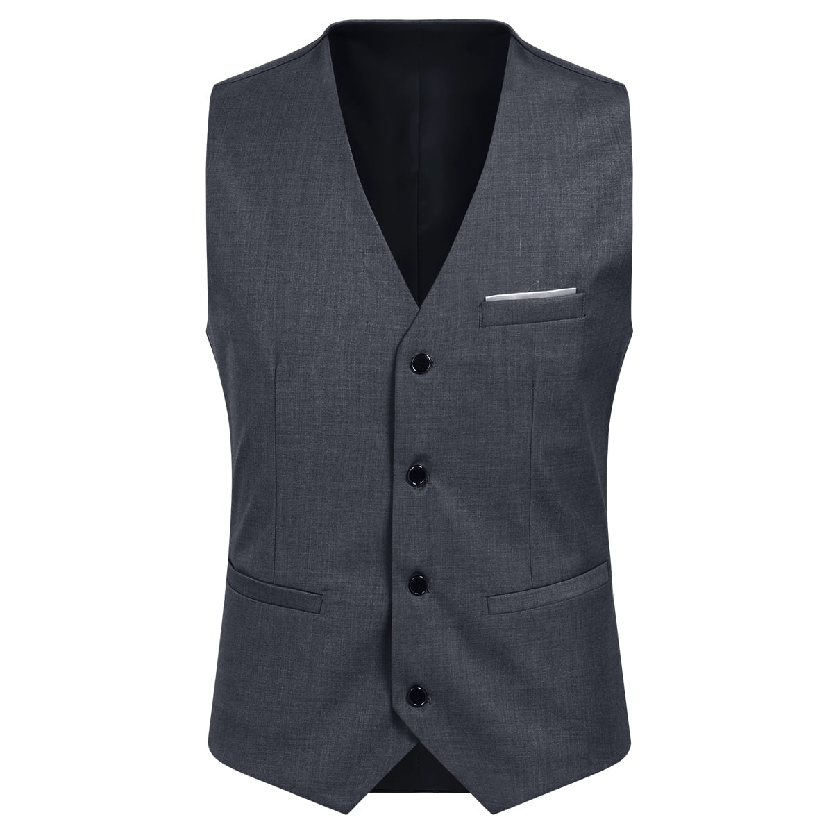 Mens Slim Fit 3 Piece Suit Blazer Waistcoat Trousers Y159189