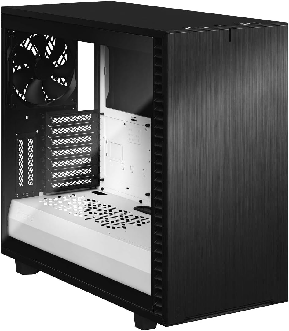 Black Brushed Aluminum/Steel Mid Tower Computer Case J448199