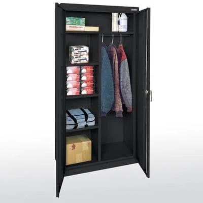 2 Door Black Storage Cabinet I767