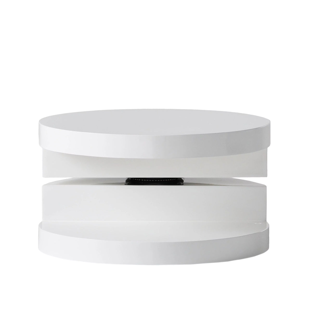 Glossy White Rotating Coffee Table A907