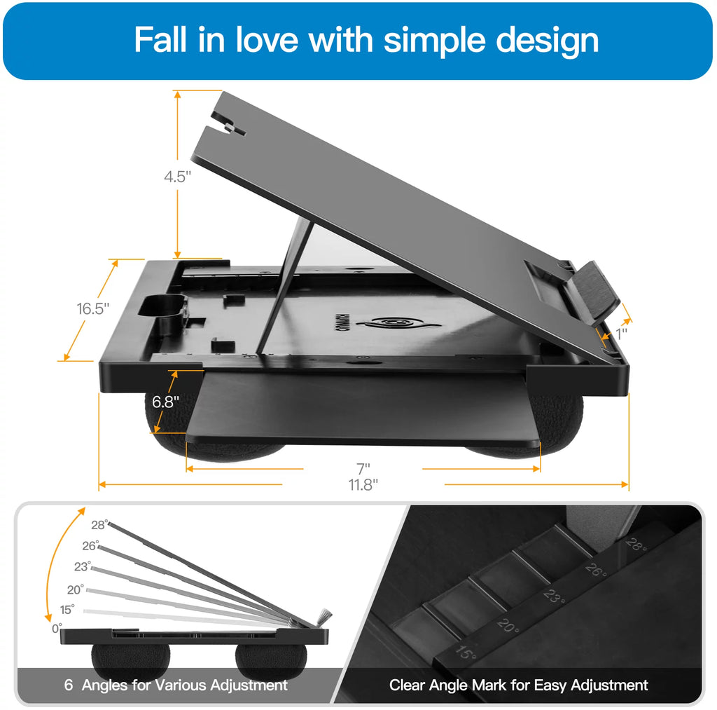 Portable Laptop Lap Desk with Detachable Mouse Pad Tray O494